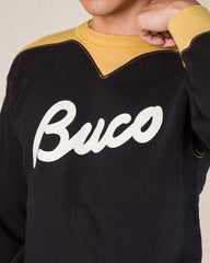 The Real McCoy's Buco Two-Tone Sweatshirt / Buco - Black/Corn - Standard & Strange