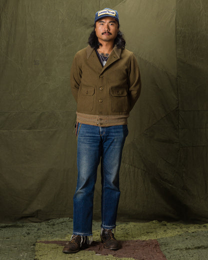 The Real McCoy's C.C.C. Wool Jacket - Olive - Standard & Strange