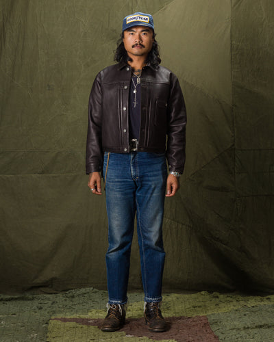 The Real McCoy's Type I Leather Jacket - Black - Standard & Strange