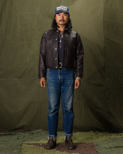 The Real McCoy's Type I Leather Jacket - Black - Standard & Strange