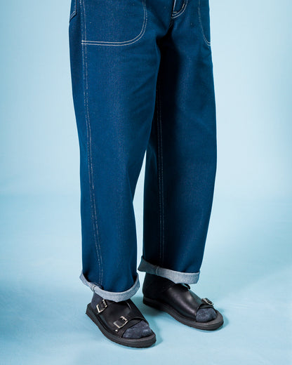 Tokyo Sandal Double Monk Sandal - Black - Standard & Strange