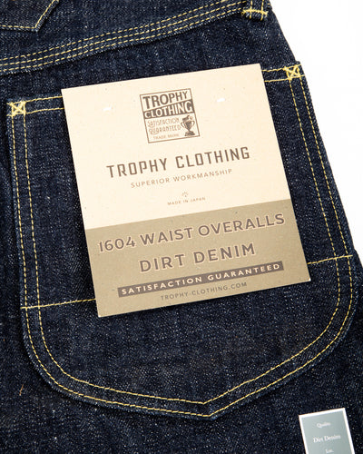 Trophy Clothing Lot.1604 Waist Overalls - Dirt Denim - Standard & Strange