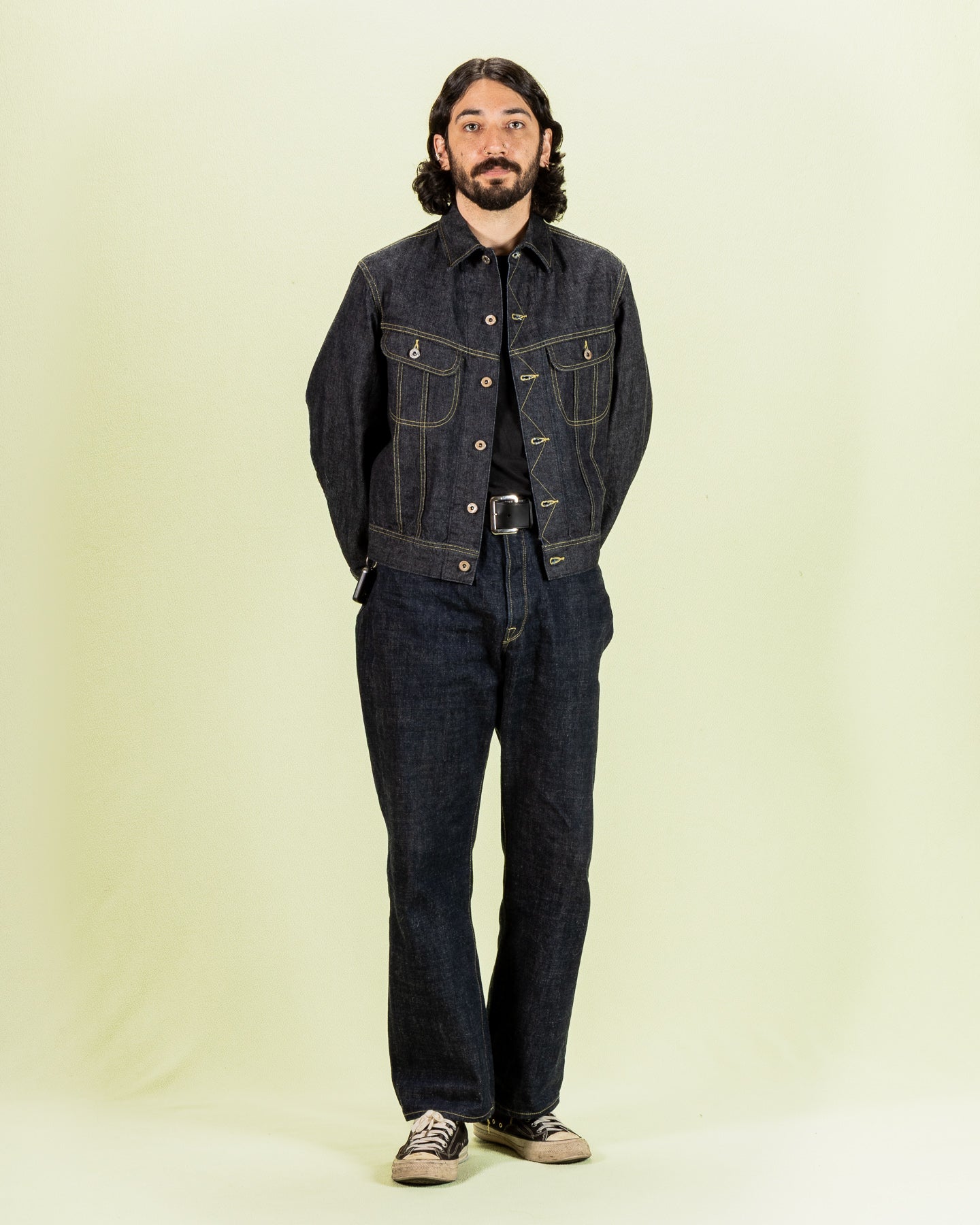 インディゴデニム　ライダースコート Lot.2405 Riders Jacket - Indigo Left Hand Denim – Standard & Strange