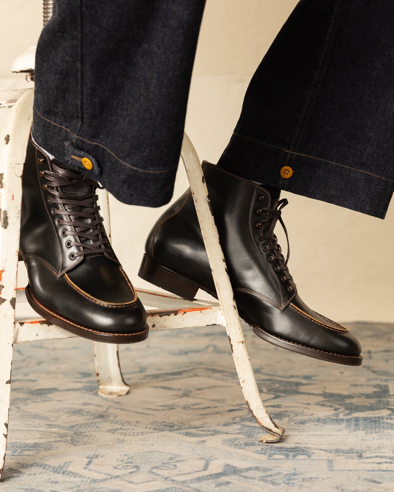 The 2 Monkeys Boots Sportif Boot - Black Calf - Standard & Strange