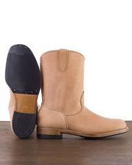 Unsung House S&S x Unsung House Jim Casy Roper Boot - Natural Latigo Roughout - Standard & Strange