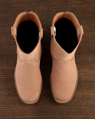 Unsung House S&S x Unsung House Jim Casy Roper Boot - Natural Latigo Roughout - Standard & Strange