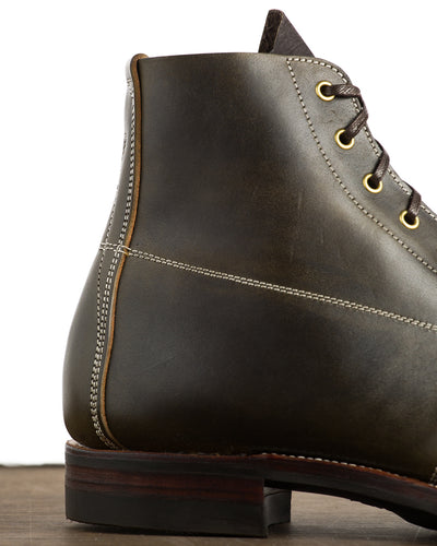 Unsung House S&S x Unsung House Slog Boot - Walnut Overdye Olive Latigo - Standard & Strange