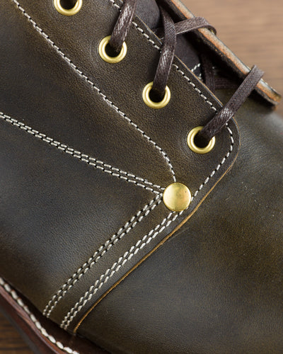 Unsung House S&S x Unsung House Slog Boot - Walnut Overdye Olive Latigo - Standard & Strange