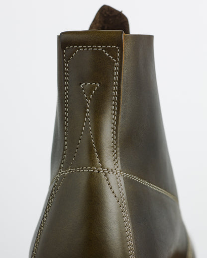 Unsung House S&S x Unsung House Slog Boot - Walnut Overdye Olive Latigo - Standard & Strange