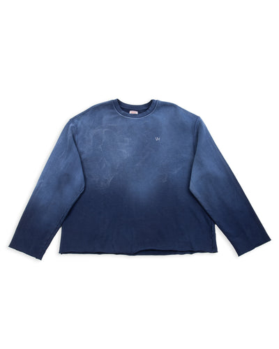 Vintage Heavy Cropped Oversized Crewneck - Navy - Standard & Strange
