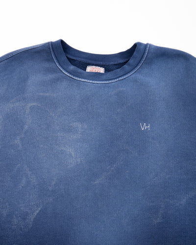 Vintage Heavy Cropped Oversized Crewneck - Navy - Standard & Strange