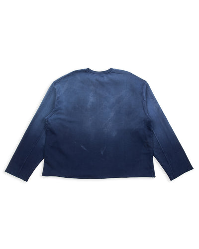 Vintage Heavy Cropped Oversized Crewneck - Navy - Standard & Strange