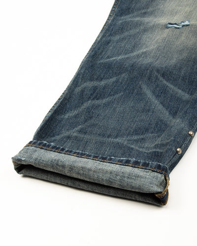 Vintage Heavy Extra Baggy Studded Jean - Indigo - Standard & Strange
