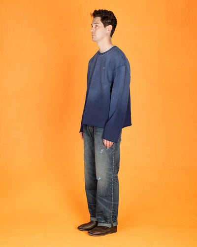 Vintage Heavy Extra Baggy Studded Jean - Indigo - Standard & Strange