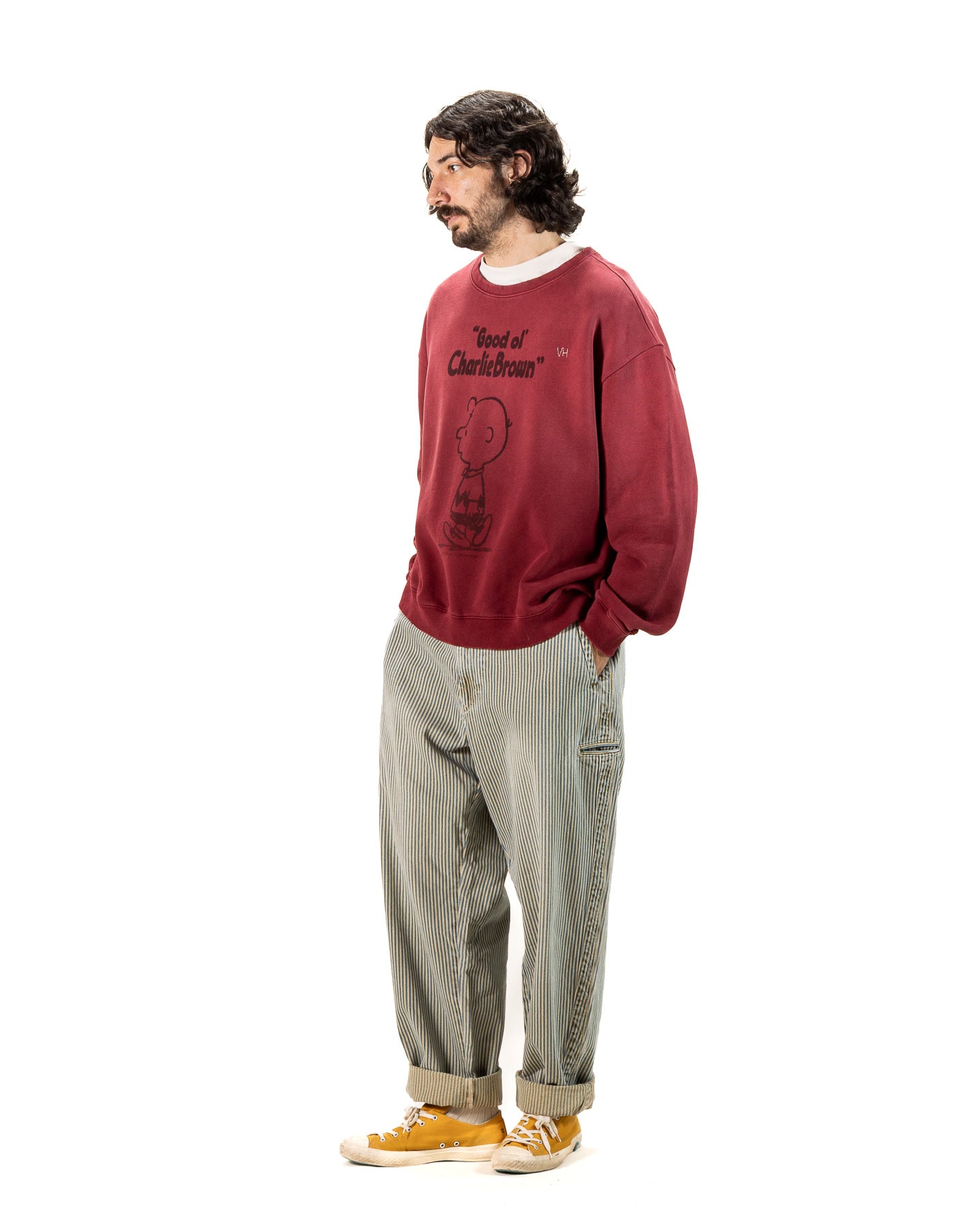 Good 'Ol Charlie Brown Sweatshirt - Red Sun Fade – Standard & Strange