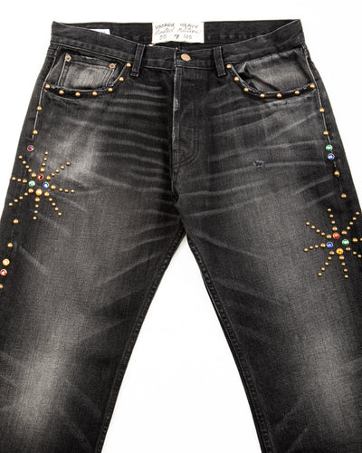 Vintage Heavy Leroy Studded Jean - Black - Standard & Strange