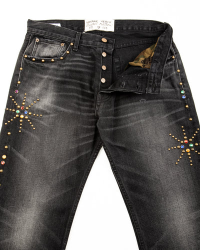 Vintage Heavy Leroy Studded Jean - Black - Standard & Strange