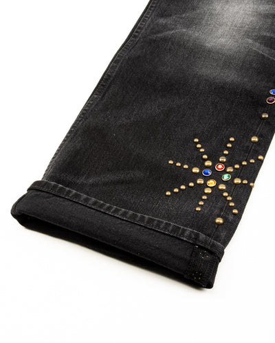 Vintage Heavy Leroy Studded Jean - Black - Standard & Strange