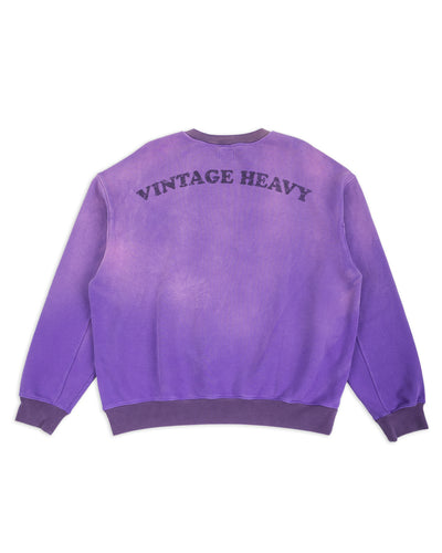 Vintage Heavy Woodstock Crewneck - Purple Sun Fade - Standard & Strange