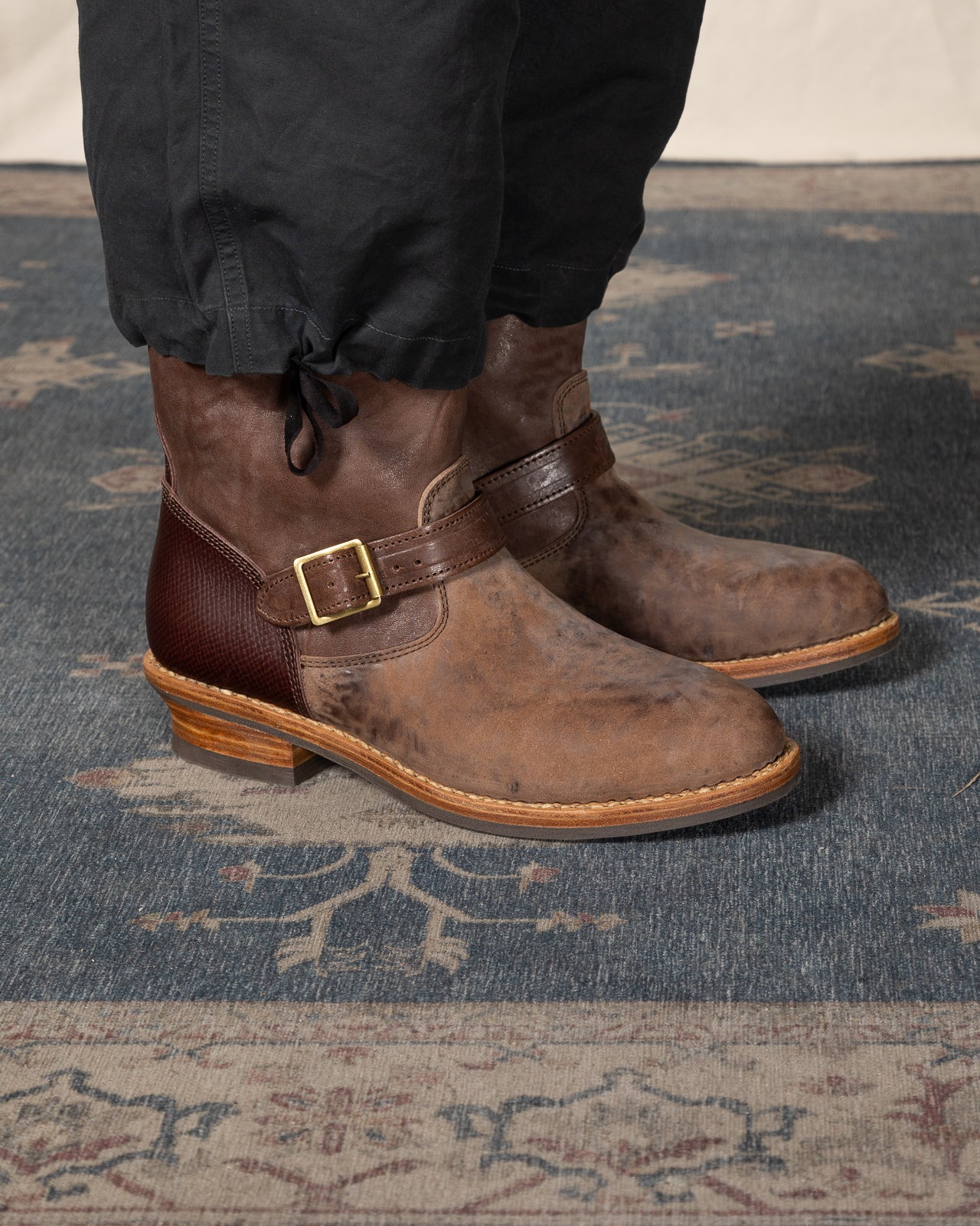 VISVIM T.W.O. BOOTS-FOLK US9 DK.BROWN - ブーツ