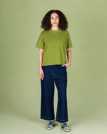 W'Menswear Bowl Tee - Matcha Green - Standard & Strange