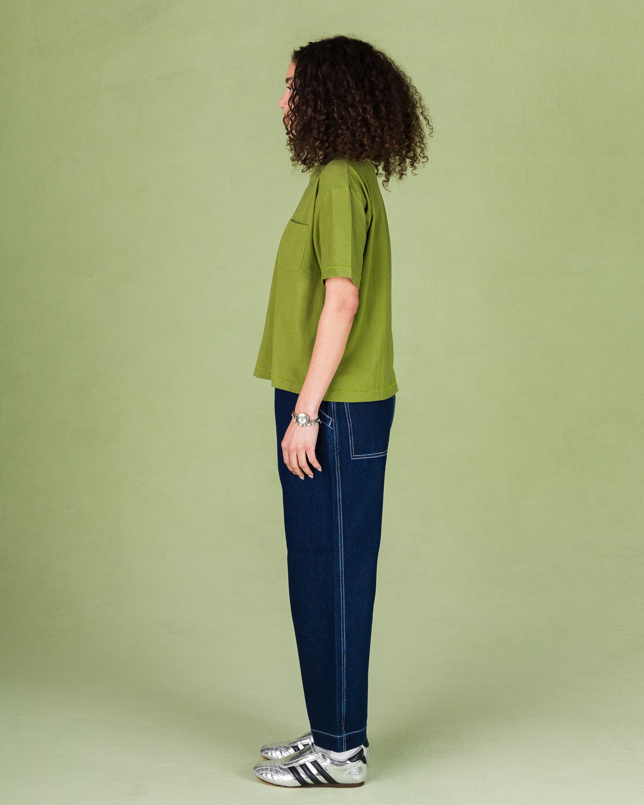 W'Menswear Bowl Tee - Matcha Green - Standard & Strange