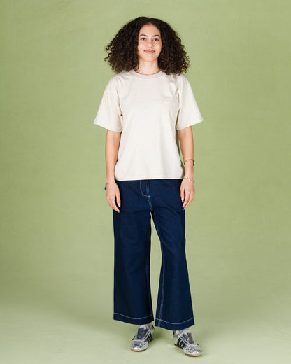 W'Menswear Bowl Tee - Oatmeal Cotton/Hemp - Standard & Strange