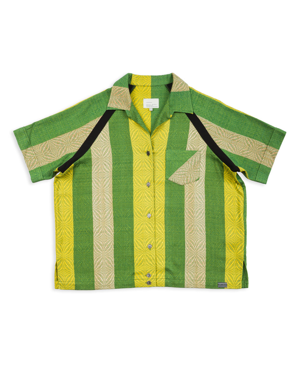 W'Menswear Bowling Shirt - Green/Yellow - Standard & Strange