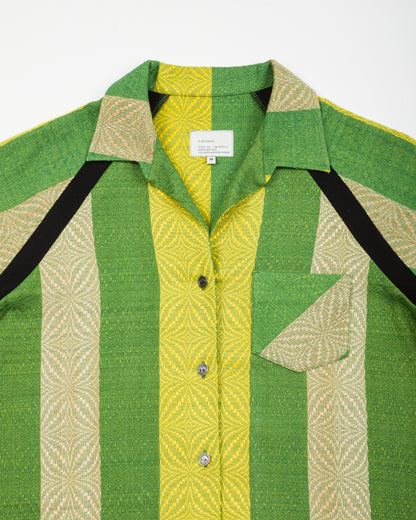 W'Menswear Bowling Shirt - Green/Yellow - Standard & Strange