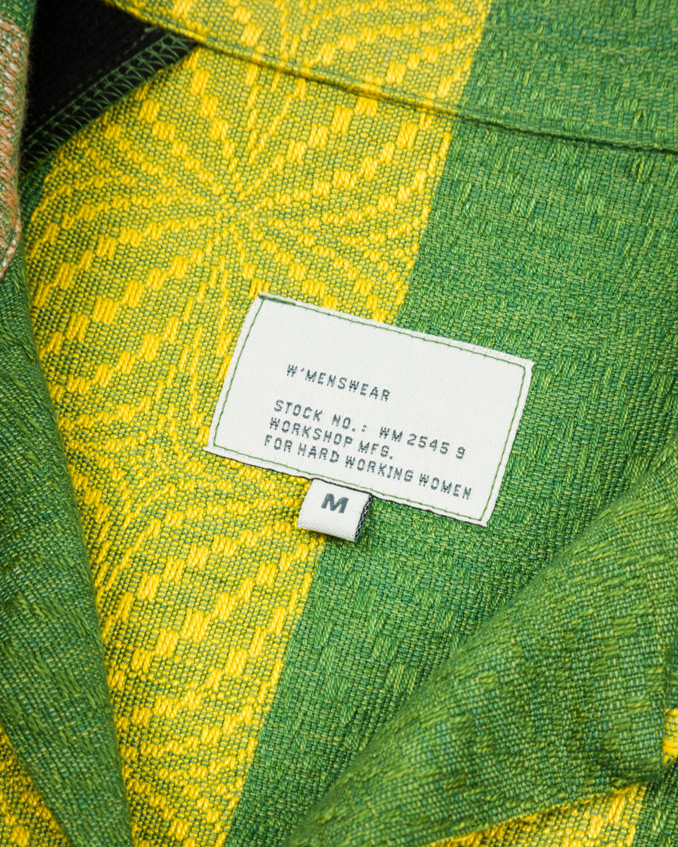 W'Menswear Bowling Shirt - Green/Yellow - Standard & Strange