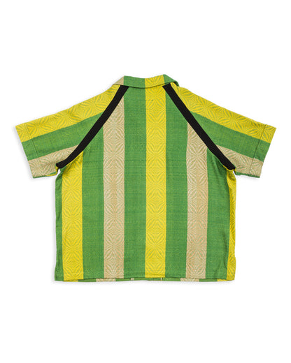 W'Menswear Bowling Shirt - Green/Yellow - Standard & Strange