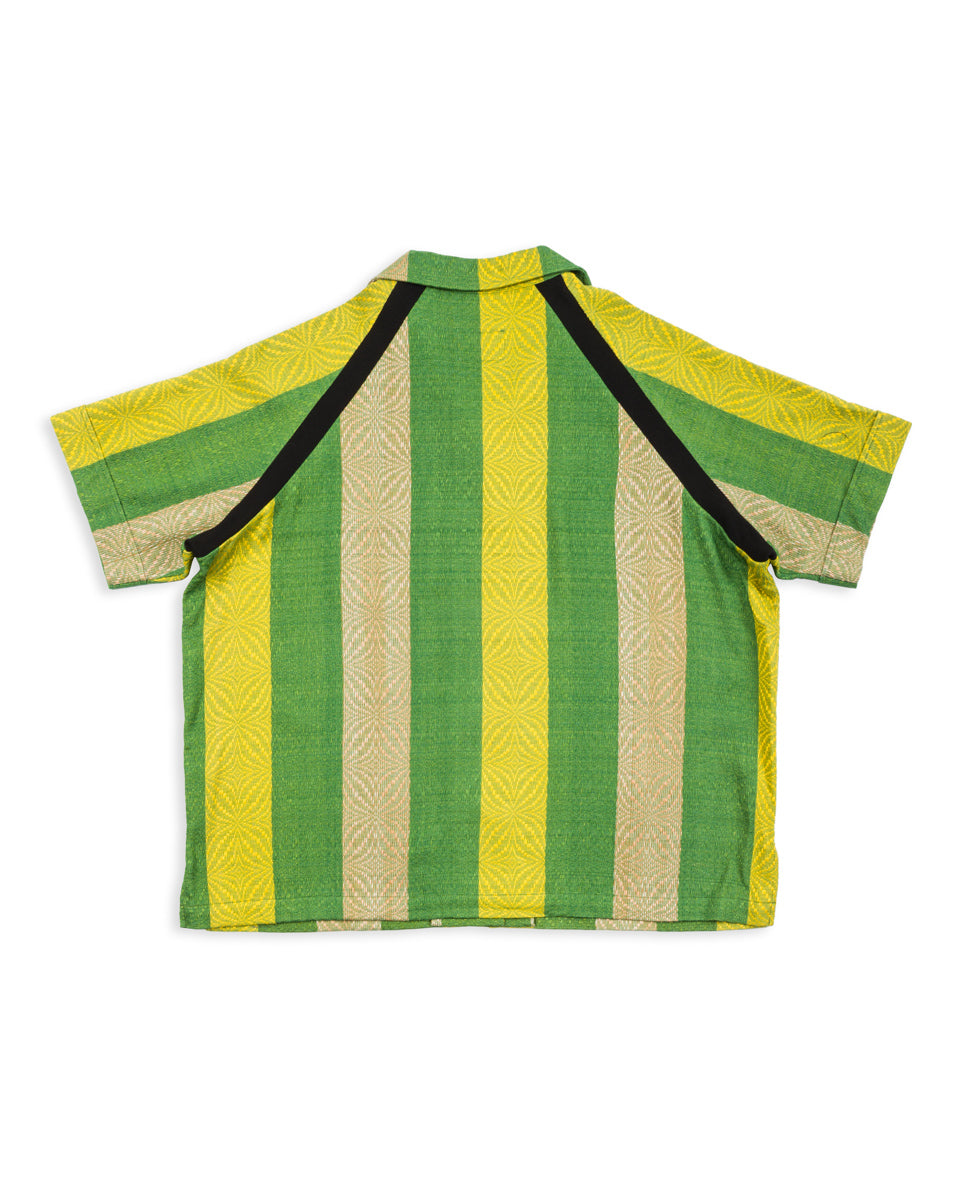 W'Menswear Bowling Shirt - Green/Yellow - Standard & Strange