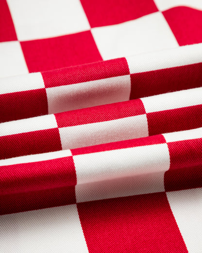 W'Menswear Burnout Pants - Red Check - Standard & Strange