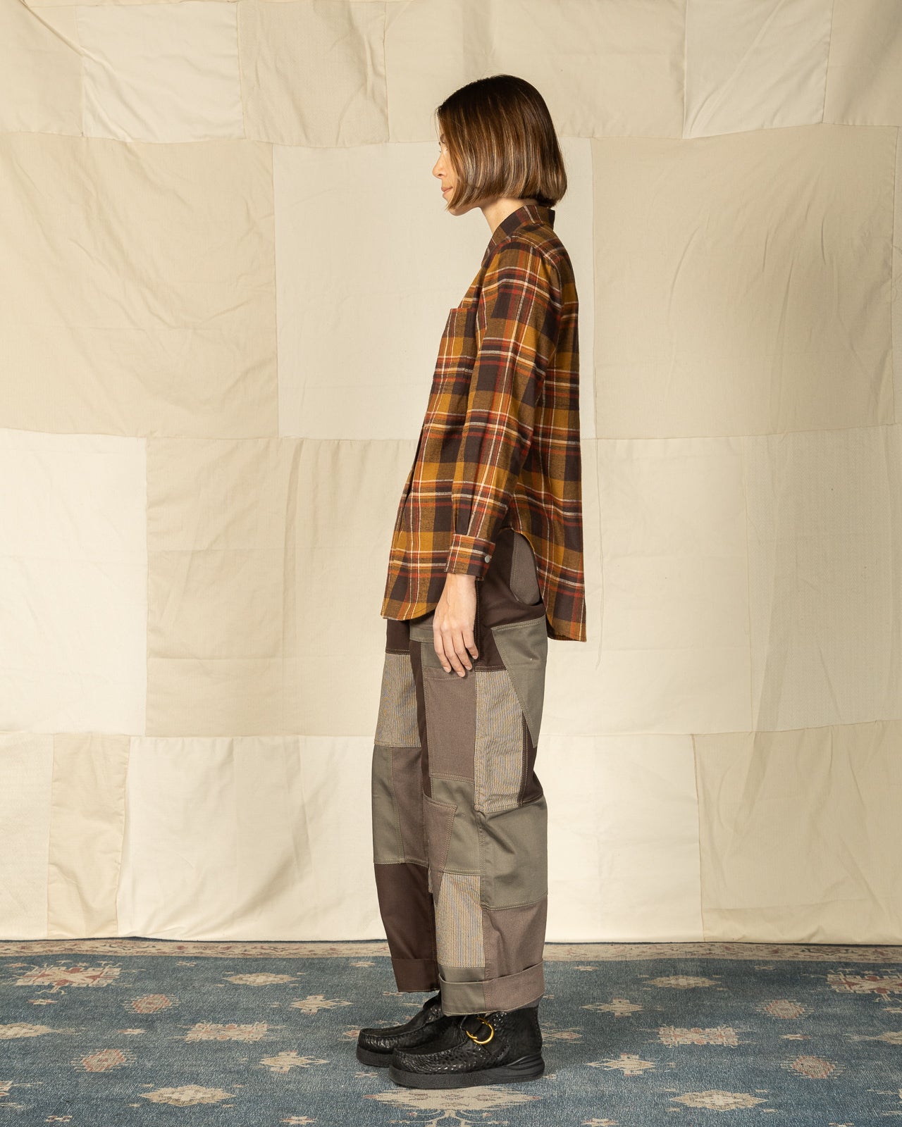 W'Menswear Crew Shirt - Check - Standard & Strange