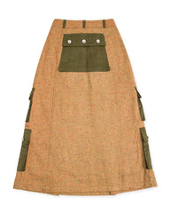 W'Menswear Fly Pocket Skirt - Brown - Standard & Strange