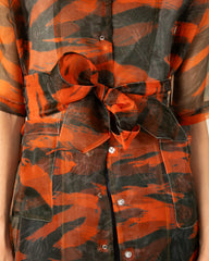 W'Menswear Garden Dress - Orange Print - Standard & Strange