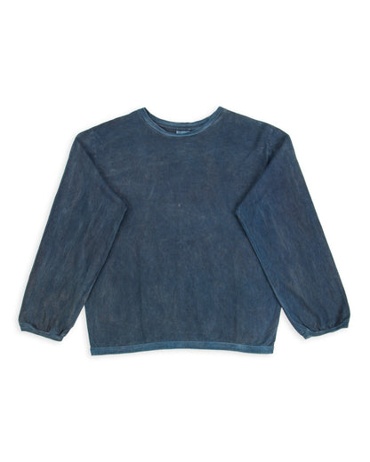 W'Menswear Gas Station Tee - Indigo/Ebony Heavy Jersey - Standard & Strange