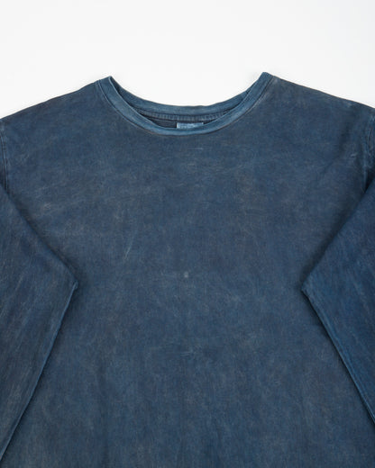 W'Menswear Gas Station Tee - Indigo/Ebony Heavy Jersey - Standard & Strange