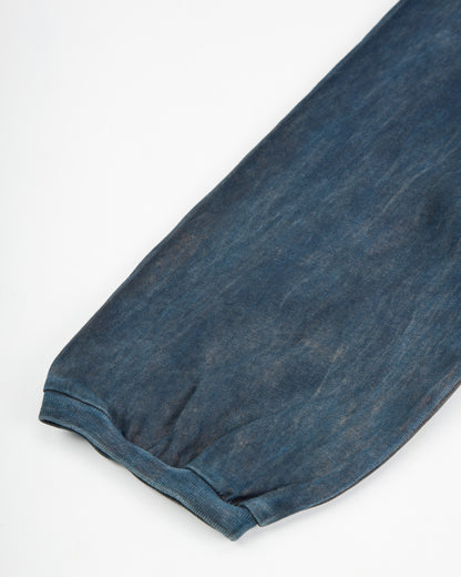 W'Menswear Gas Station Tee - Indigo/Ebony Heavy Jersey - Standard & Strange