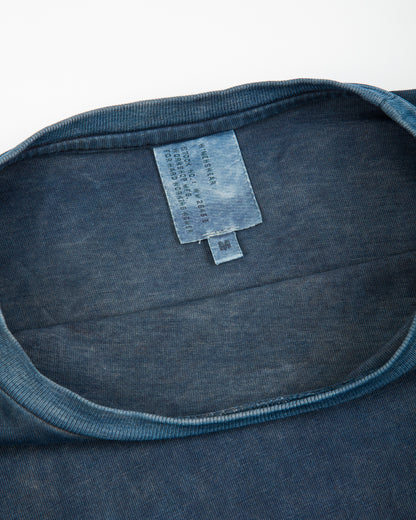 W'Menswear Gas Station Tee - Indigo/Ebony Heavy Jersey - Standard & Strange