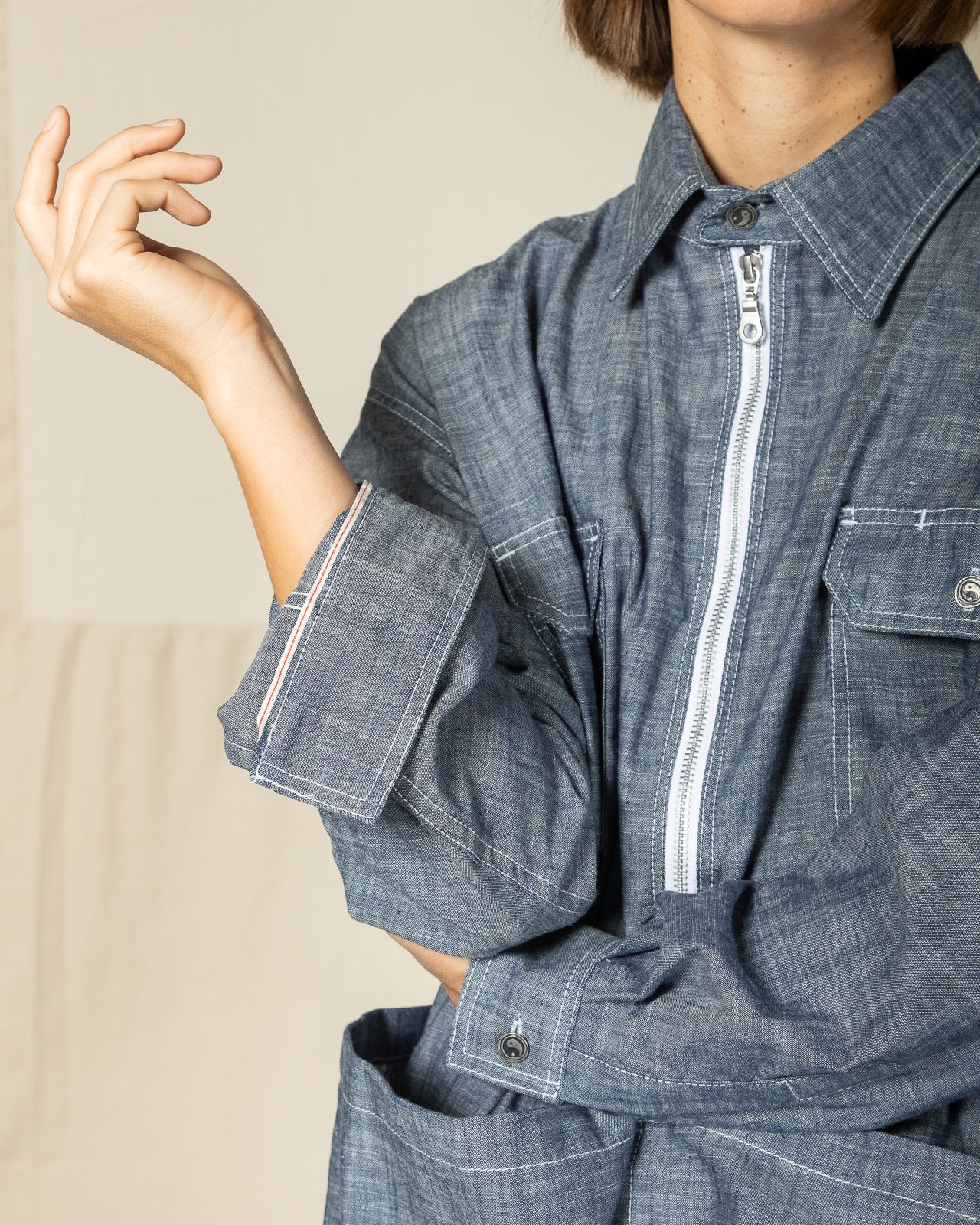 W'Menswear Mechanical Aid Shirt - Denim - Standard & Strange