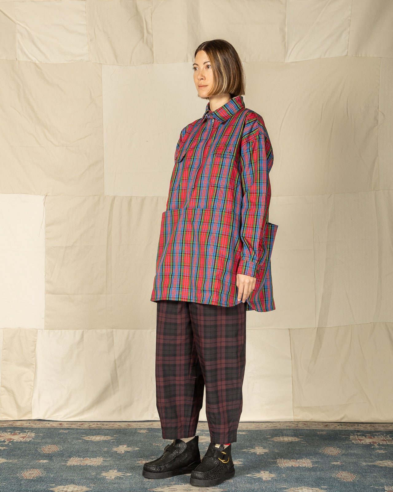 W'Menswear Mechanical Aid Shirt - Red Check - Standard & Strange
