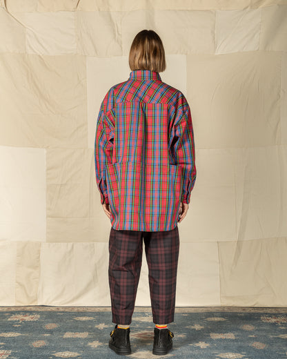 W'Menswear Mechanical Aid Shirt - Red Check - Standard & Strange