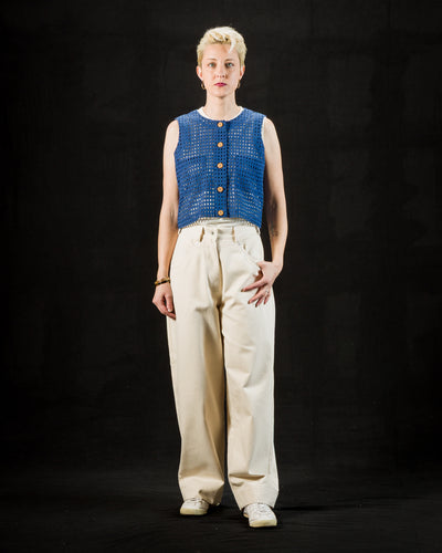 Naa Shirt - Indigo Deadstock Lace