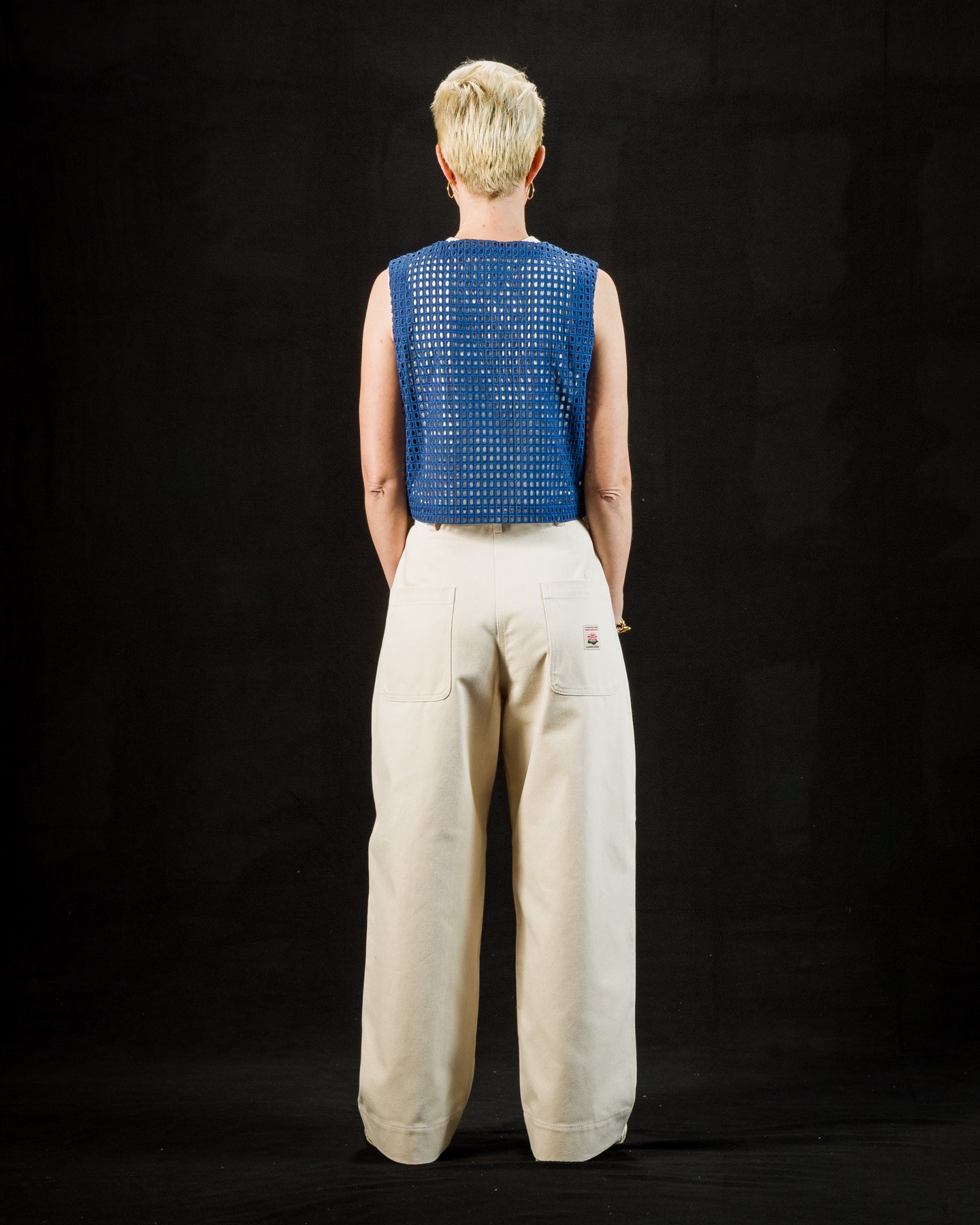 Naa Shirt - Indigo Deadstock Lace