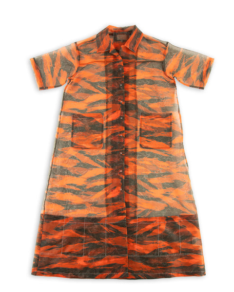 W'Menswear Garden Dress - Orange Print - Standard & Strange