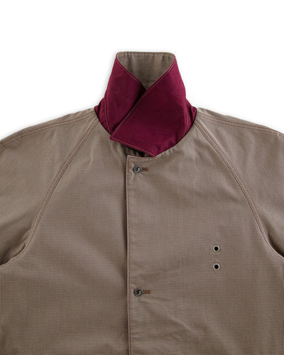 W'Menswear Reversible Cycling Trench - Burgundy - Standard & Strange