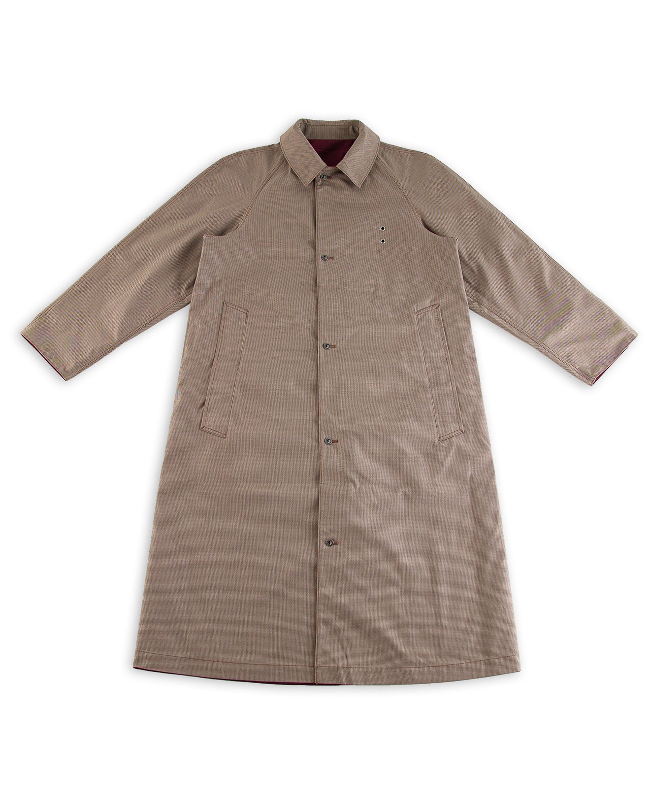 W'Menswear Reversible Cycling Trench - Burgundy - Standard & Strange