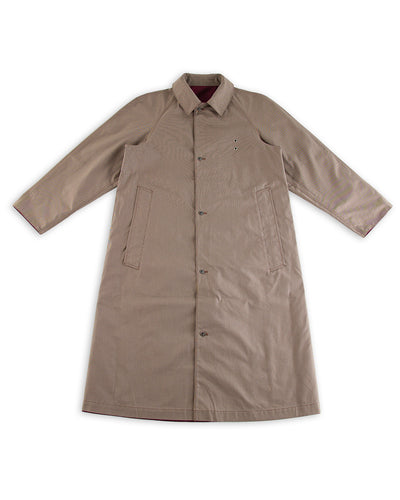 W'Menswear Reversible Cycling Trench - Burgundy - Standard & Strange