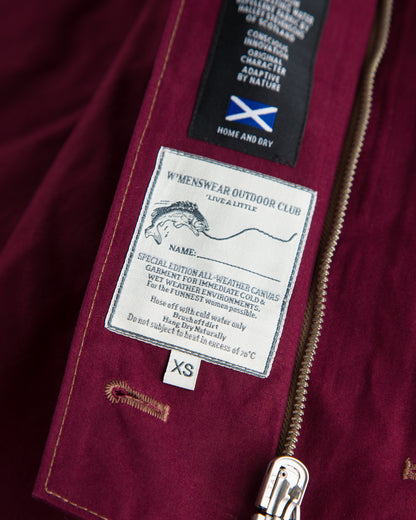 W'Menswear Reversible Cycling Trench - Burgundy - Standard & Strange